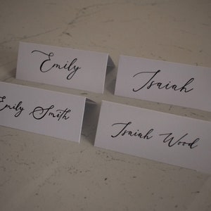 Personalised Handwritten Calligraphy Table Place Names image 2