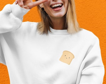 Lil Toast Sweater - Unisex Sweater, toast lover gift, Toast, Toast Shirt, Cute Shirt, Breakfast, Food Shirt, Egg sweater,Gifts for her