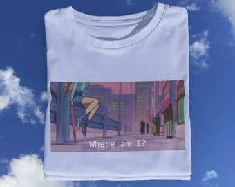 Anime vintage de los años 90 / camisa chica anime / camisa de anime retro / Estética japonesa / Pastel goth / Harajuku Shirt / camisa vaporwave / egirl