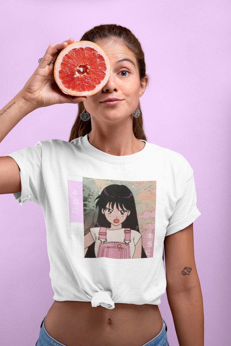 90's Anime Girl Harajuku Shirt Anime Girl Anime Etsy