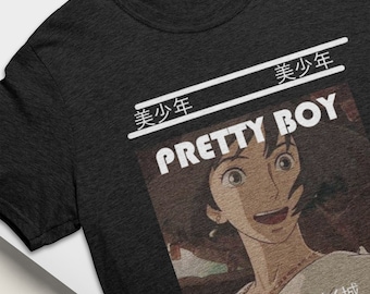 Pretty Boy Anime T-shirt | Howl | anime shirt | harajuku | anime streetwear | Streetwear | anime boy shirt