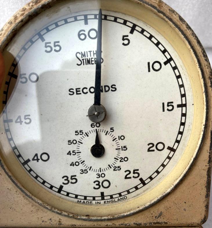 Vintage Old Smiths English Clock System Seconds Timer Clock Great