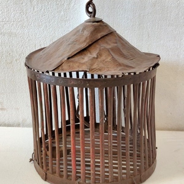 Antique Iron Bird Cage Etsy