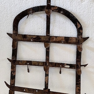 Vintage Old Hand Collectible Primitive Iron Hand Crafted Tribal Hanging Oil Lamp