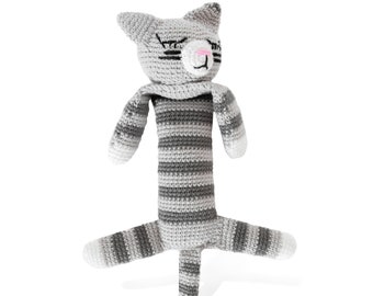 Hand Knitted Animal Doll | Mittens the Cat