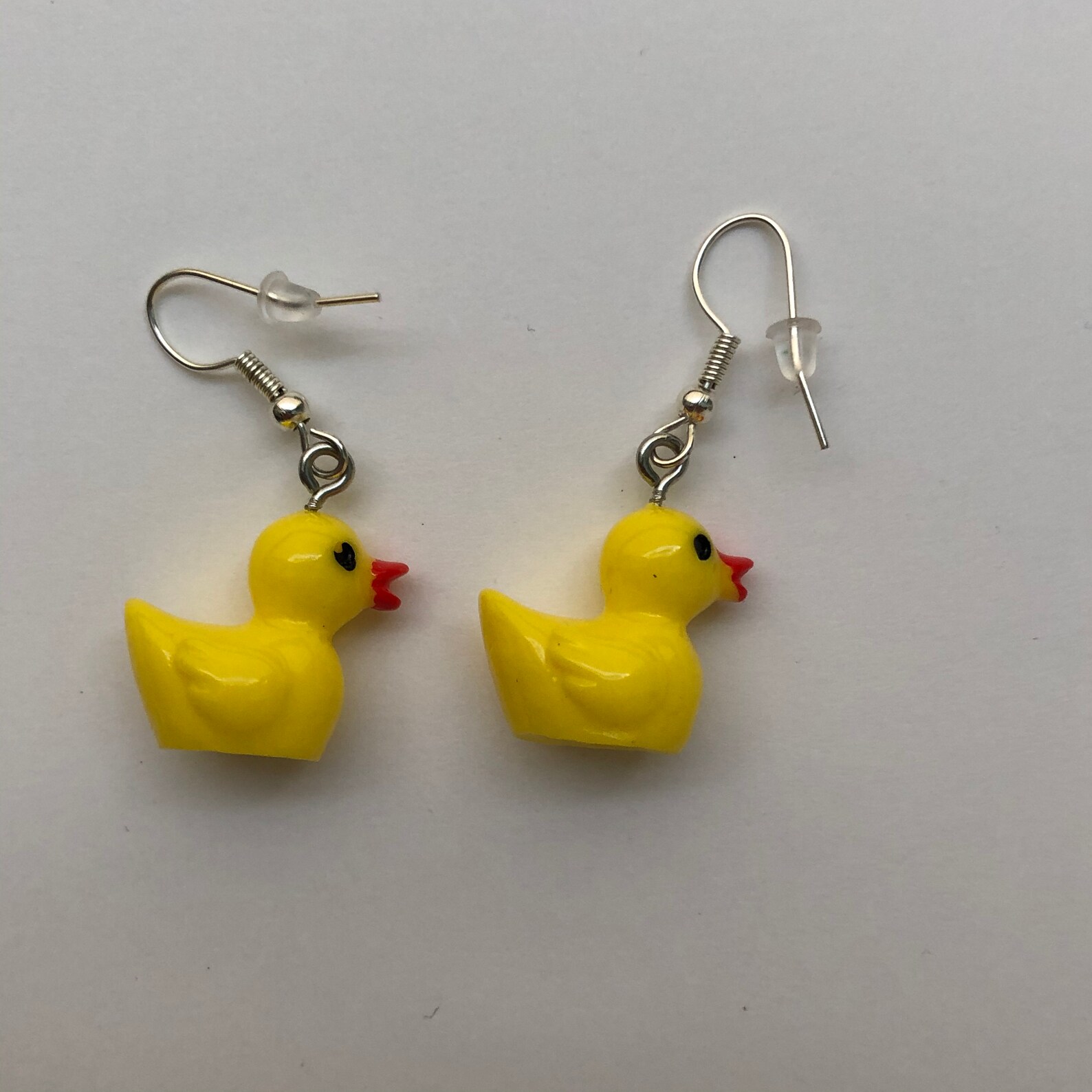 Little duck earrings sweet earrings duck yellow duck Etsy