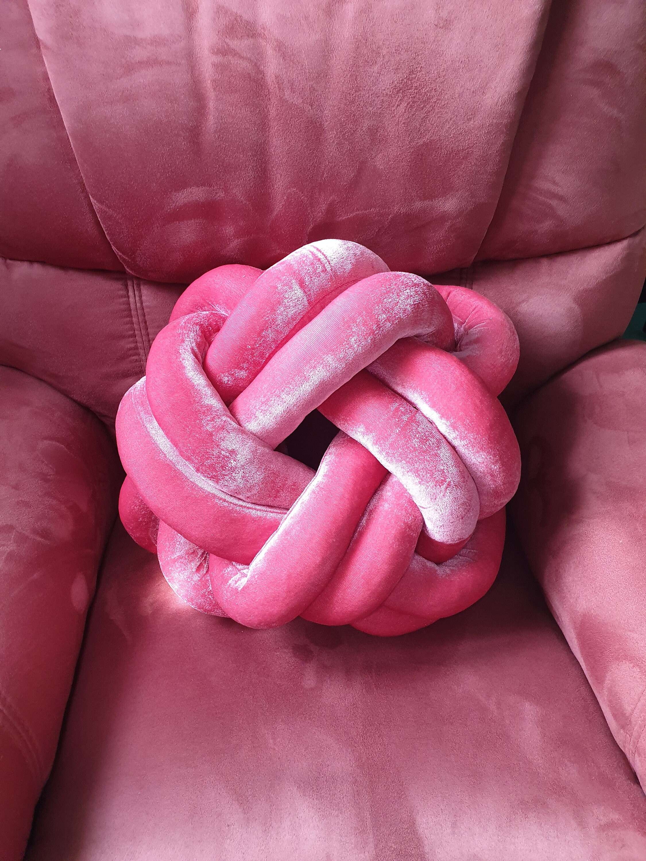 Coussin Nœud, Coussin Velours, Décoratif