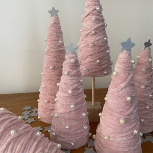 Mini chenille Christmas trees