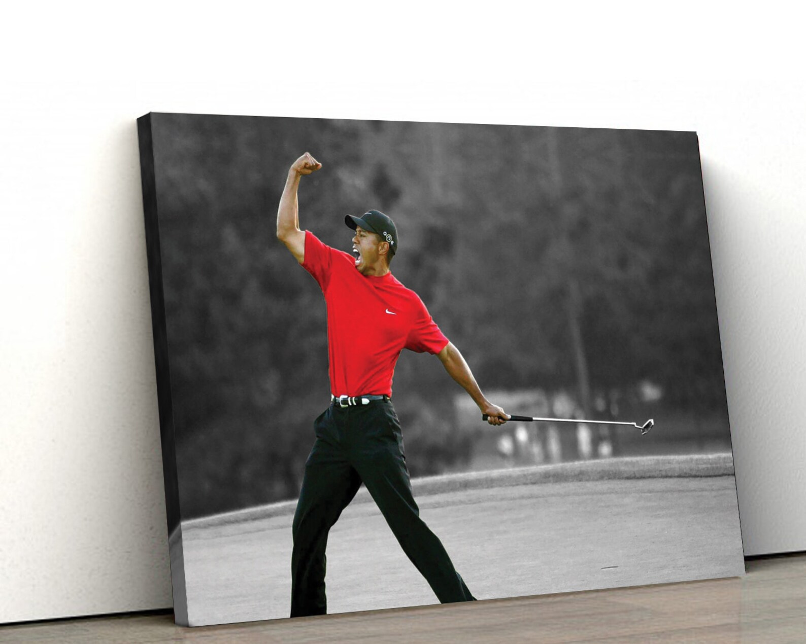 Tiger Woods Canvas Frame Tiger Woods golf canvas wall art Etsy