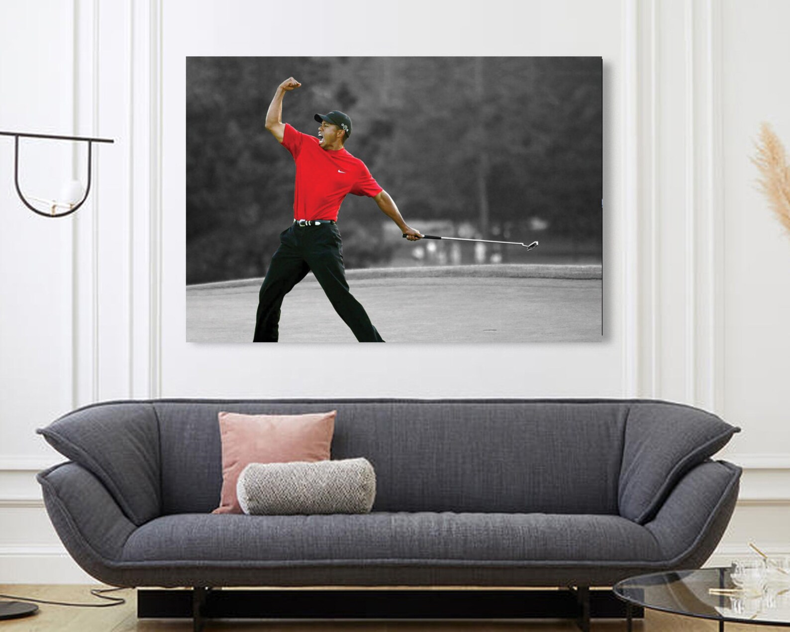 Tiger Woods Canvas Frame Tiger Woods golf canvas wall art Etsy
