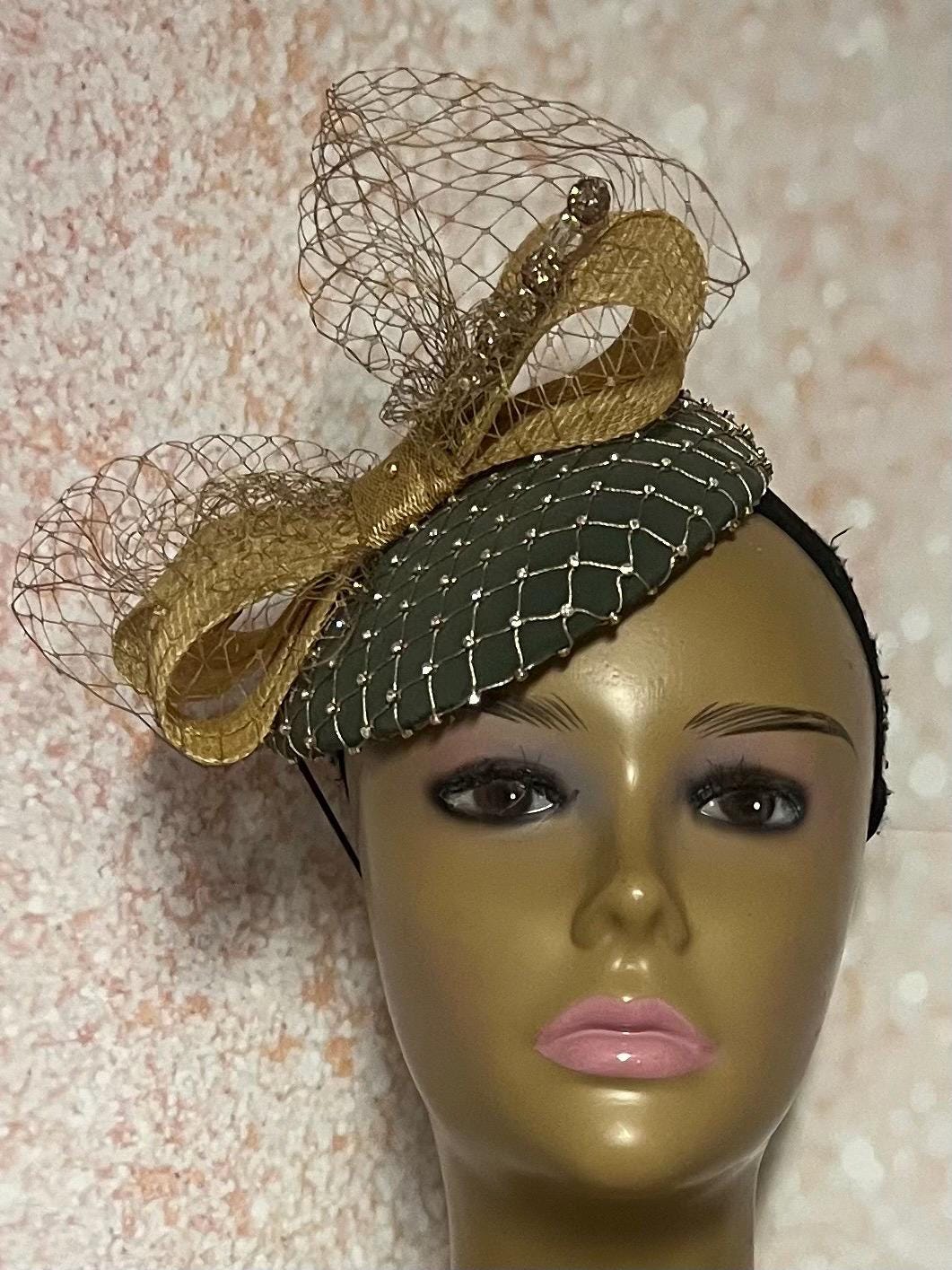 Gold\'s Trimmings and Accessories Round Hat Box and Pillbox Fascinator Hat Women main image 4