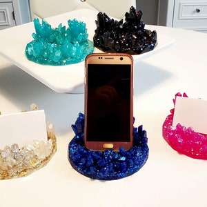 Crystal Phone & Business Card holders Back-to-school gift
