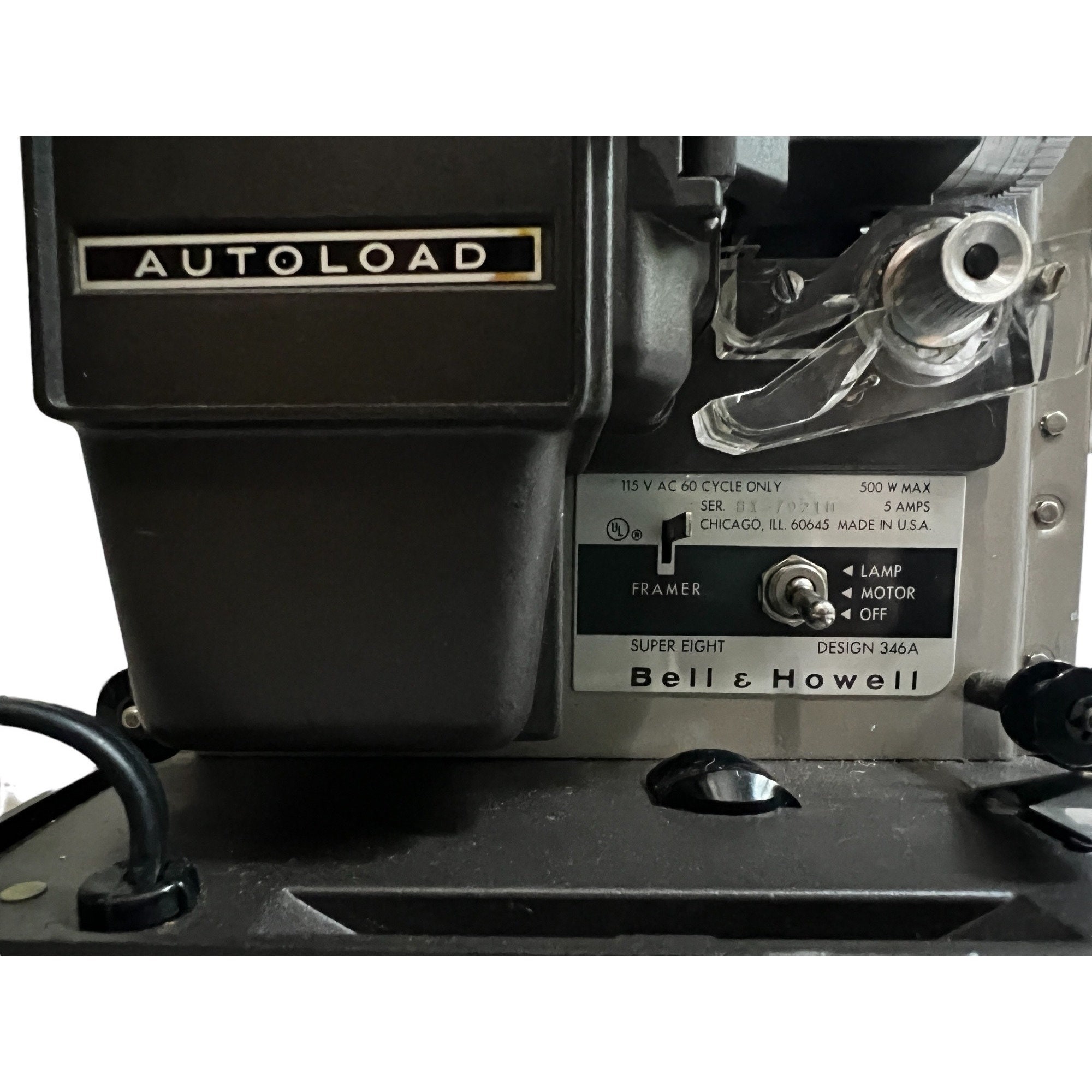 Ancien projecteur Bell & Howell autoload - modél 256EXL - Label Emmaüs