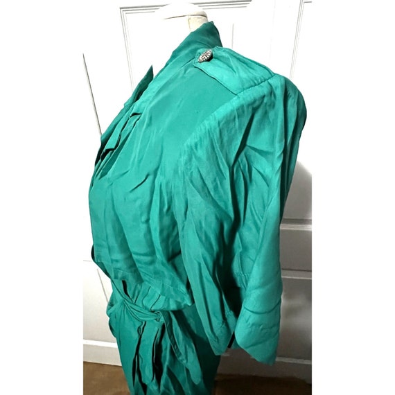 Vintage Shift Dress Teal Sz 9/10 by Scarlett Wome… - image 9
