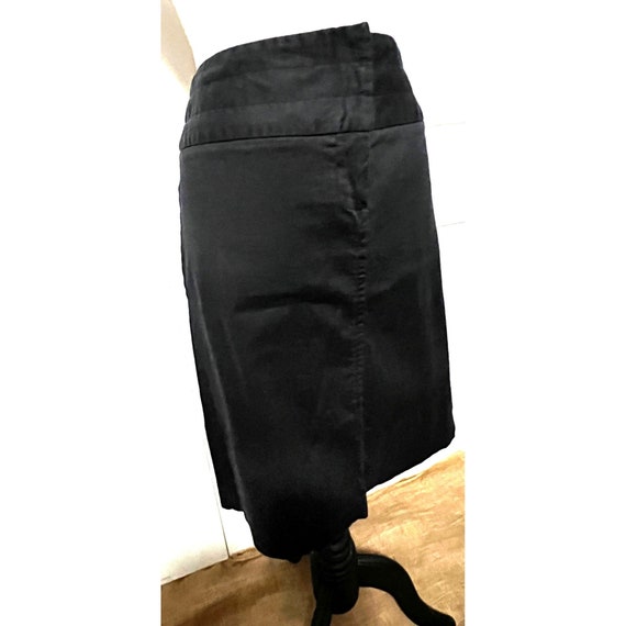 Vintage Chadwicks Pencil Skirt Sz 12 Black with P… - image 4