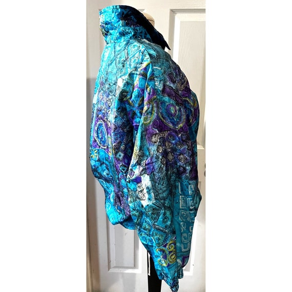 Vintage Colorful Windbreaker by Slade Sz Medium W… - image 6