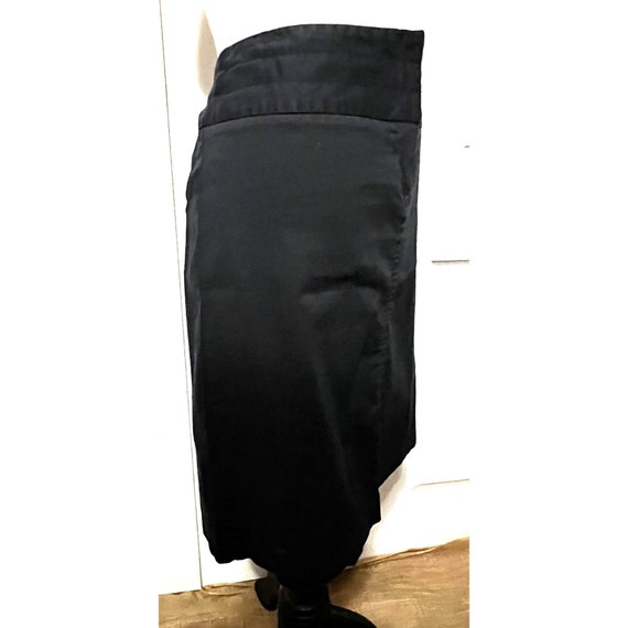 Vintage Chadwicks Pencil Skirt Sz 12 Black with P… - image 5
