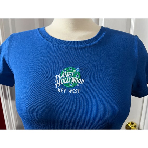 Vintage 1991 Planet Hollywood Key West Baby Tee S… - image 3