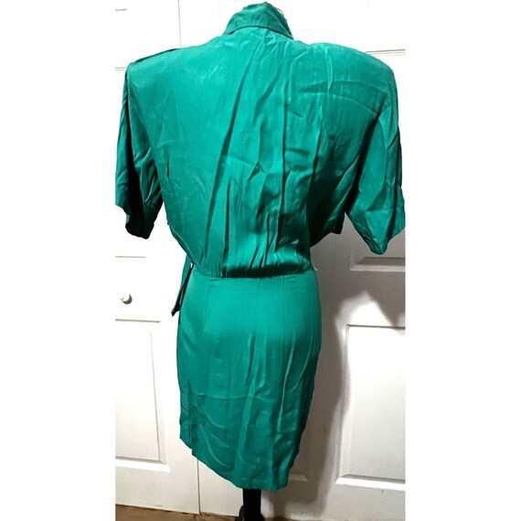 Vintage Shift Dress Teal Sz 9/10 by Scarlett Wome… - image 10