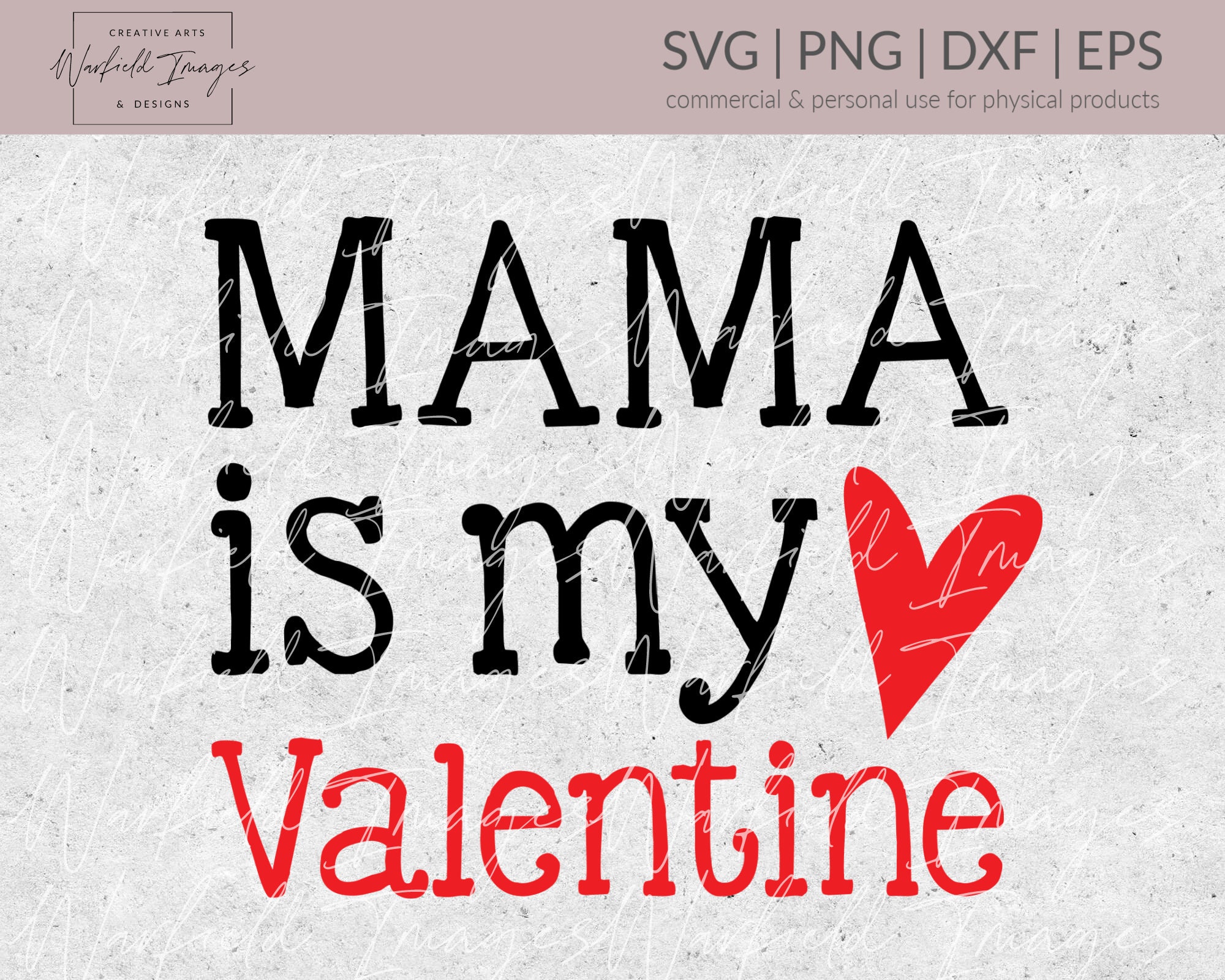 Mama is My Valentine SVG Kids Valentine's Day Shirt SVG | Etsy