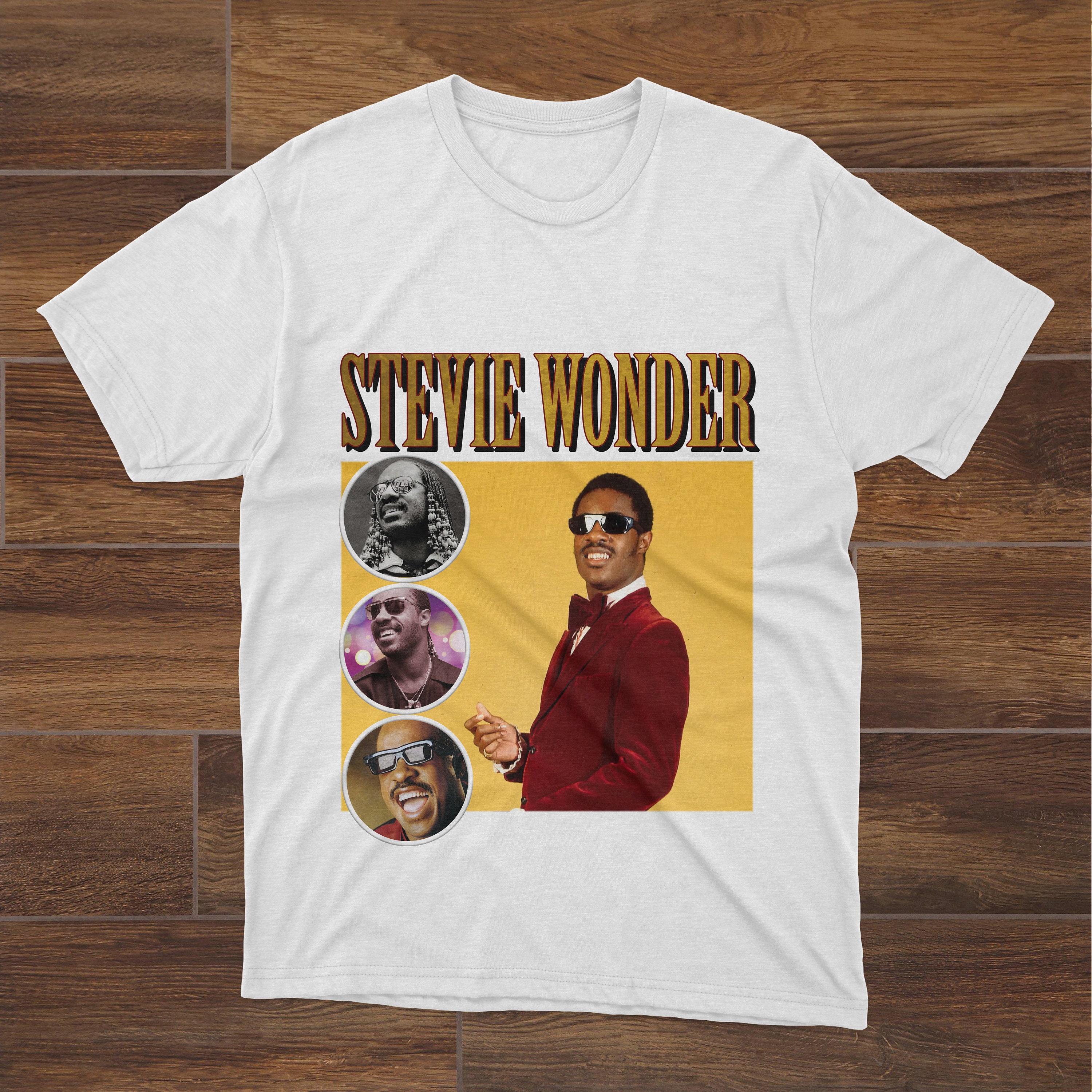 Vintage Stevie Wonder Hip Hop Tshirt Stevie Wonder Tshirt | Etsy