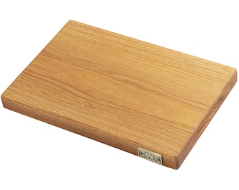 Luxury Solid Oak Edge Grain Wood Handmade Finger's Groove Cutting Board Reversible Best Gift for Cook (12" x 8" x 1-1/4") Made in the USA