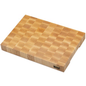 Cruella Luxury Maple Wood End Grain Handmade Cutting Chopping Board for Meat, Cheese, and Vegetables Butcher Block Made in the USA