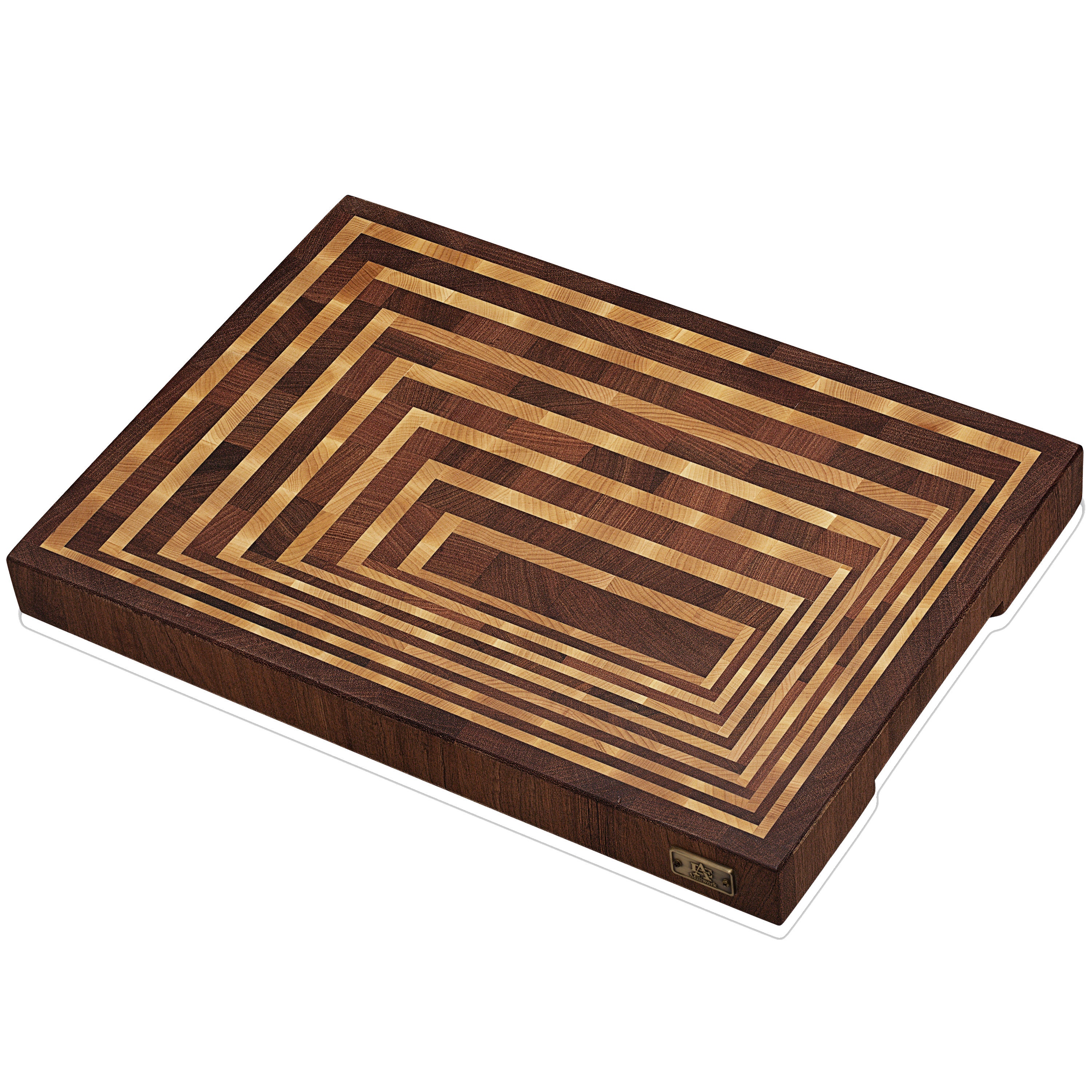 Tiger and Wenge Wood Coasters End Grain (Set of 4) A & E Millwork