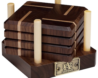 Oak Wood Coasters Etsy
