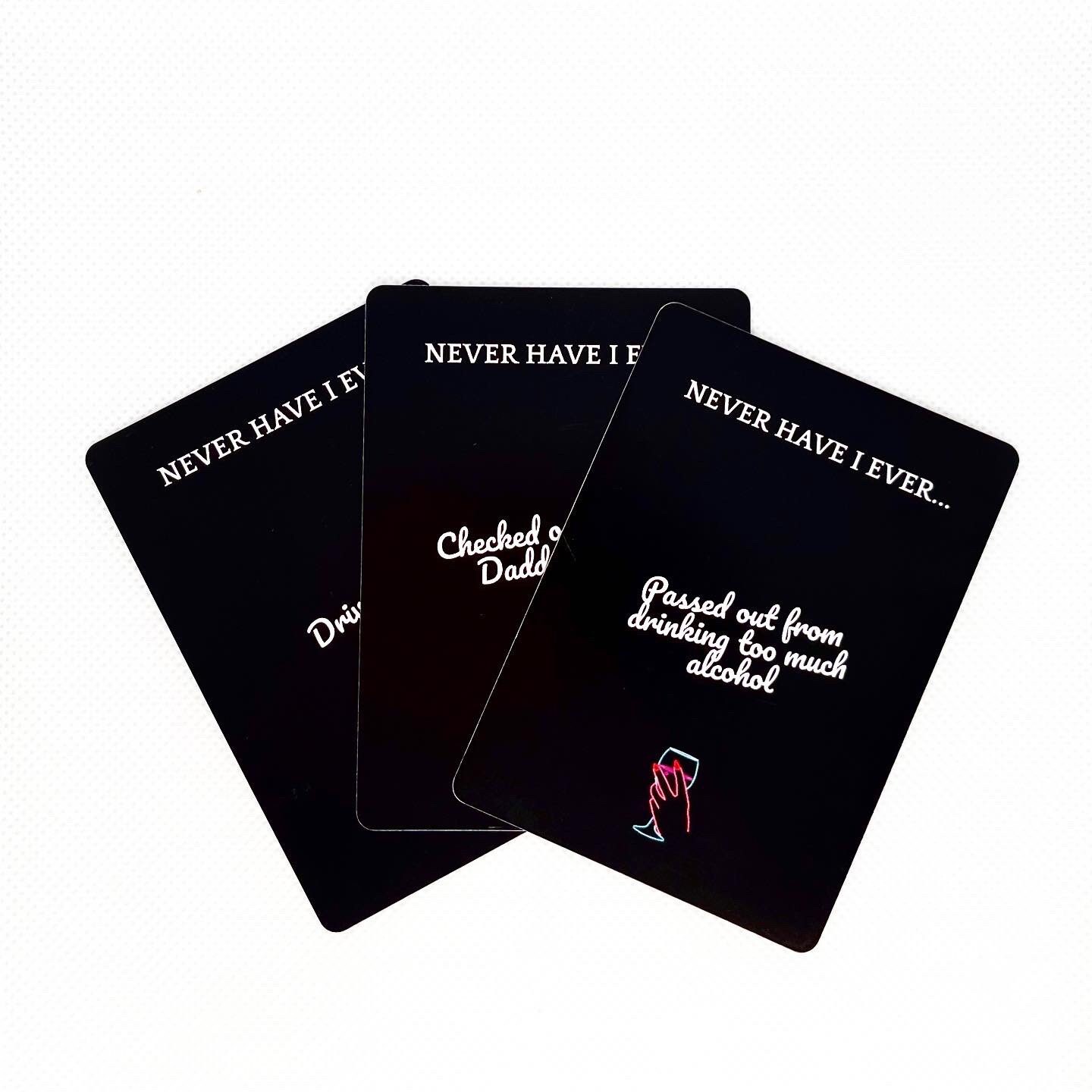 NEVER HAVE I EVER Card Drinking Game Adult Party Games Etsy UK