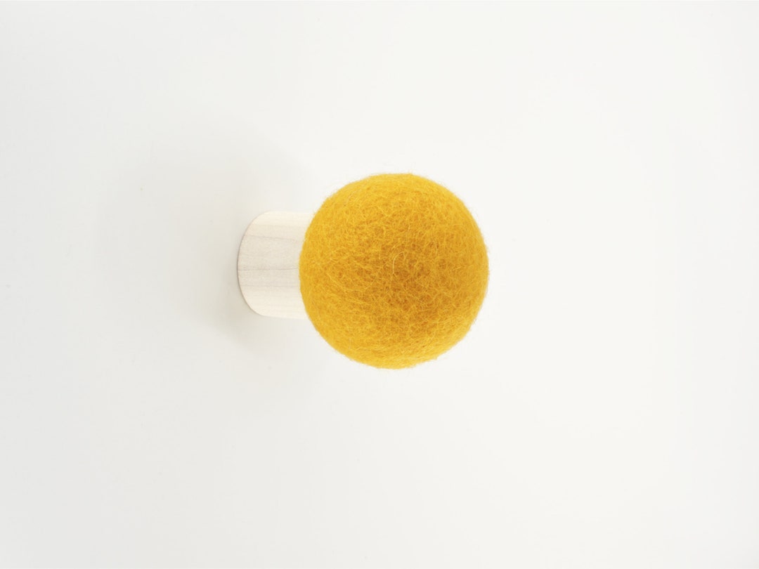 Mustard Yellow Wall Hook Decorative Wall Hook Minimalist and Modern