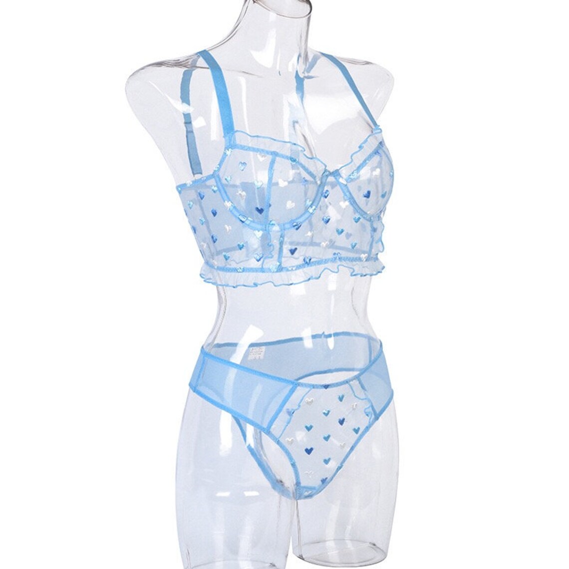 Embroidered Spray Underwear Set Perspective Underwear Set Etsy