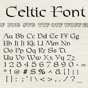 Old English Font Ttf Svg Celtic Font English Font Old English Letters Font  Celtic Monogram Font Old English Monogram Font Digital Font 