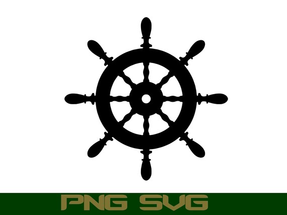 Ships Wheel Steering Wheel Helm SVG File. PNG Logo Clipart Vector