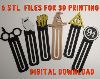 Marcador para fans de Harry, archivos STL para imprimir en una impresora 3D.
