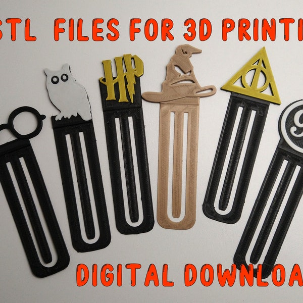 Marque-page pour les fans de Harry, fichiers STL à imprimer sur une imprimante 3D.