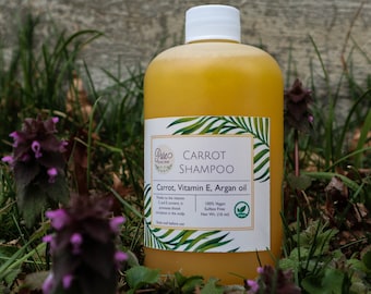 Nourishing Carrot Shampoo, Promotes Hair Growth