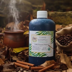 Haar-Wachstum-Shampoo | Koffeinhaltiger Kaffee & Rosmarin-Formel | Sulfatfreies natürliches Shampoo für dünner werdendes Haar und Kopfhautstimulation