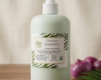 Das Zwiebelshampoo stärkt das Haar, hilft, Haarausfall zu reduzieren, nährt die Wurzeln und fördert gesündere, dicker aussehende Strähnen.