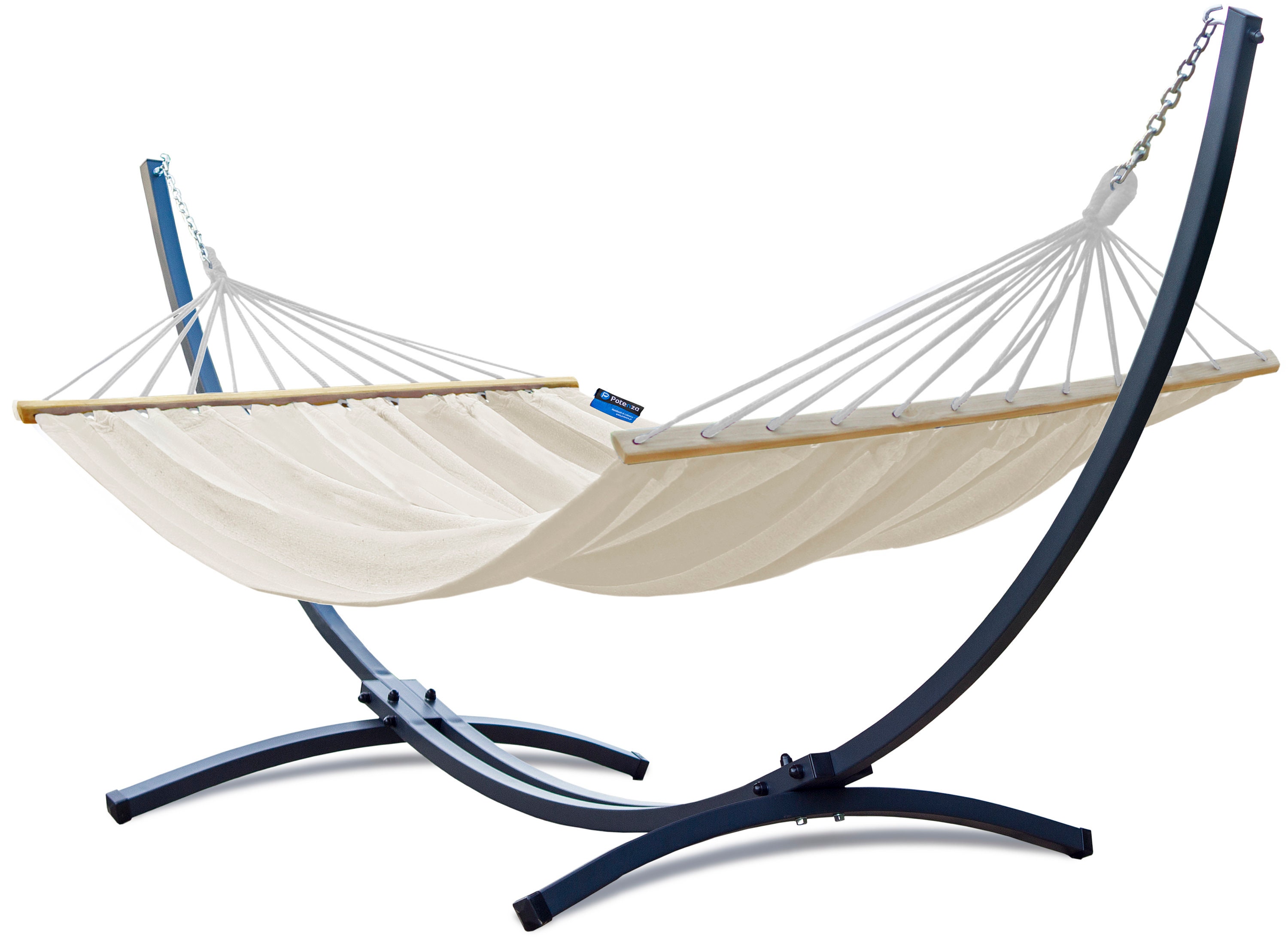 Potenza Outdoor Hammock with Frame for 2 People Cotton Rod Etsy