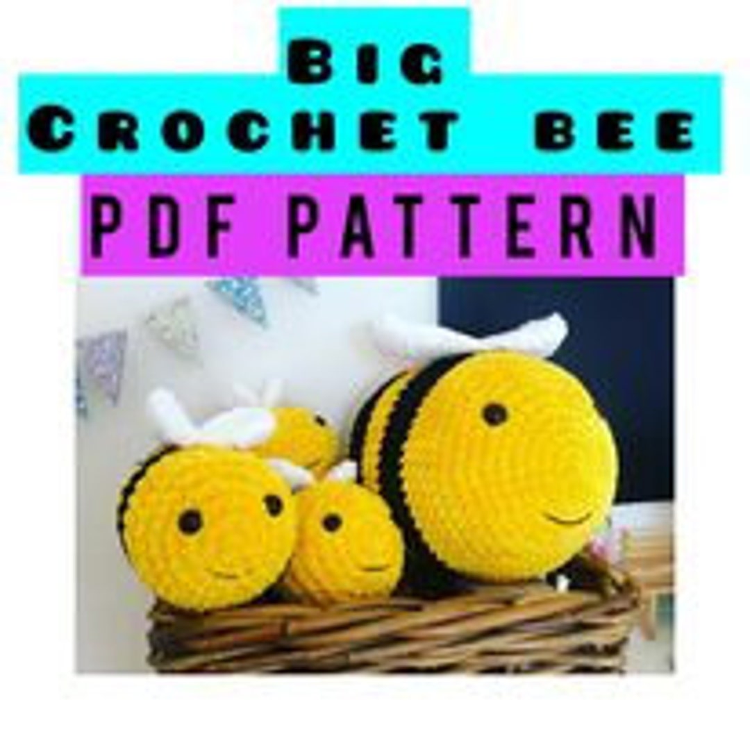 Crochet Big Bee PDF Pattern - Etsy
