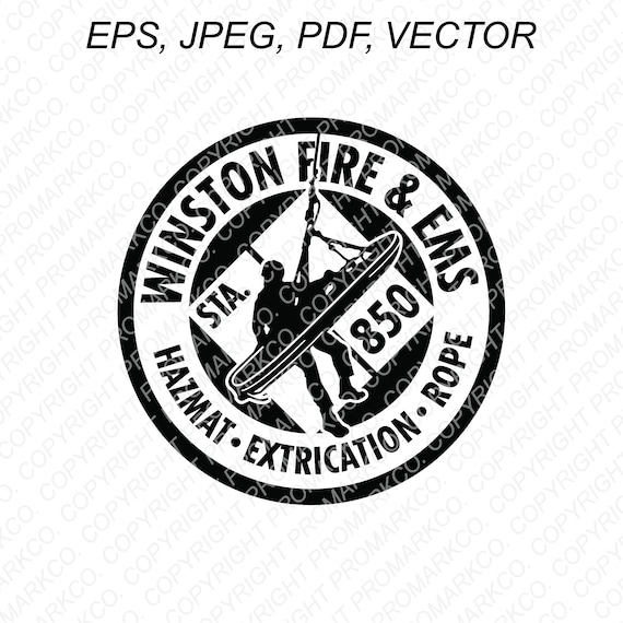 Fire, Rescue, Rope Rescue, Hazmat, Vector Graphic for Vinyl Cutting and  Logo Design 