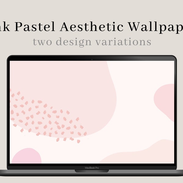Pink Pastel Aesthetic Desktop Wallpaper | Minimalist Neutral Background | Simple Cute Abstract Macbook PC Wallpaper