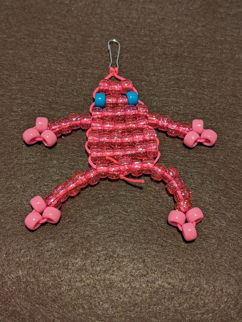 Frog Bead Buddy Custom Beaded Frog Keychain Etsy