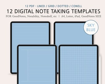 Goodnotes Template Pink, Basic Note Bundle, Pink Digital Note Taking ...