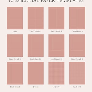 Goodnotes Template, Basic Note Bundle, Digital Note Taking Template ...