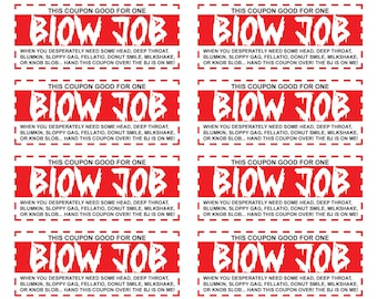 Coupons pour une pipe pour lui, son mari, son petit ami, une histoire d'amour, la Saint-Valentin, un anniversaire... Téléchargement numérique instantané ; Imprimable : il suffit d'imprimer et de découper !