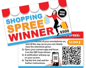 Prank Shopping Spree Cards: Rude Gag Gift, 50 Qty