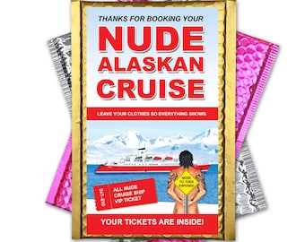 Prank Mail Alaskan Cruise Fake Package gets sent directly to your Victim. Funny Gag Gift that will Embarrass  your Friends and Family.