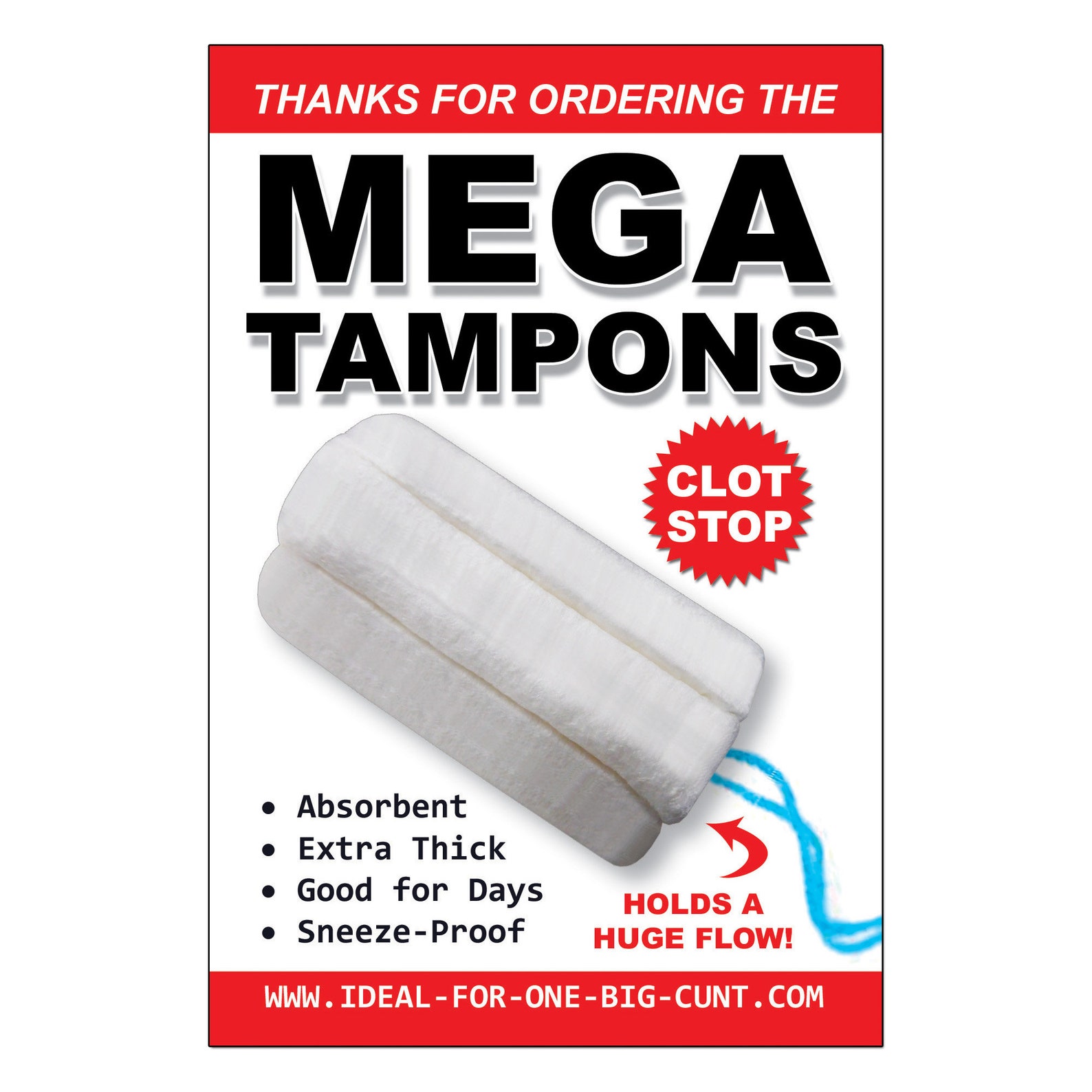 Prank Mail Mega Tampons Prank Box Gag Gift Funny Prank Etsy